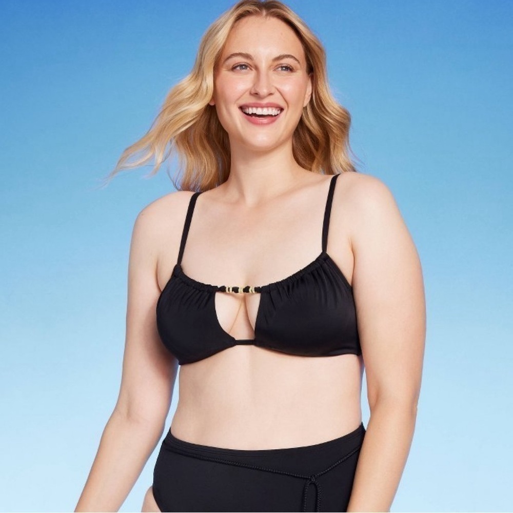 Shade & Shore Bead Detail Underwire Bikini Top